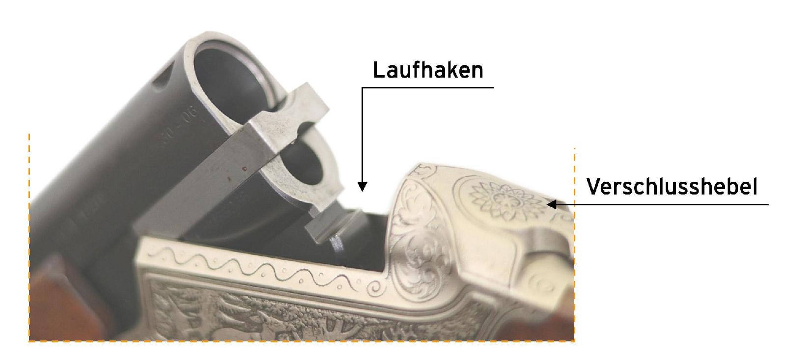 Laufhaken- oder Keil-Verschluss
